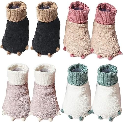 Monster Baby Boy Girl Toe Slippers Socks Shoes - Dinosaur Child Kid Slippers Babies Kids Girl's Boys Toddler Floor Socks Shoes Slipper Stay-on One Size Multicolor
