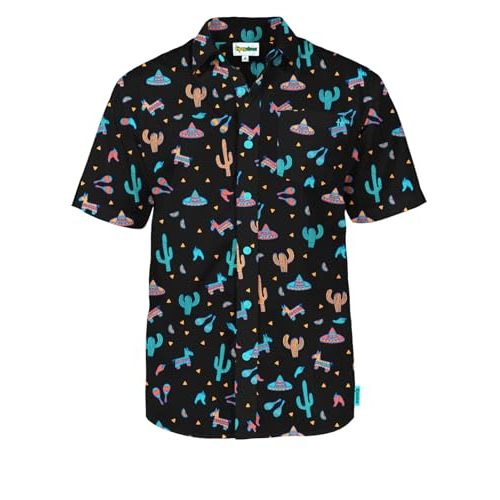Tipsy Elves Hawaiian Shirts for Men - Casual Beach & Summer Party Shirts for Men - Stretch Fabric with Modern Fit