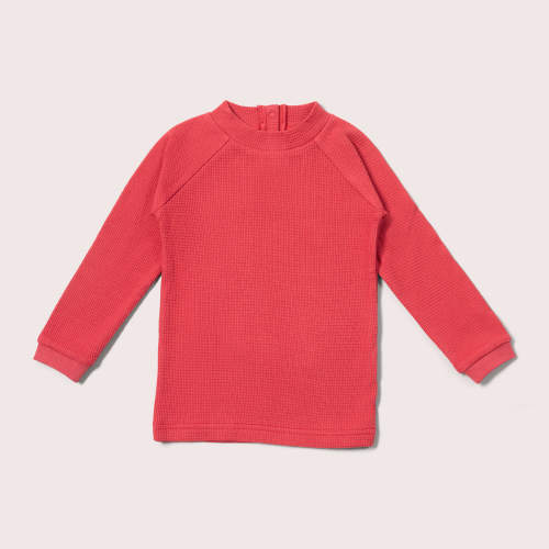 Holly Berry Waffle Long Sleeve Cosy Top