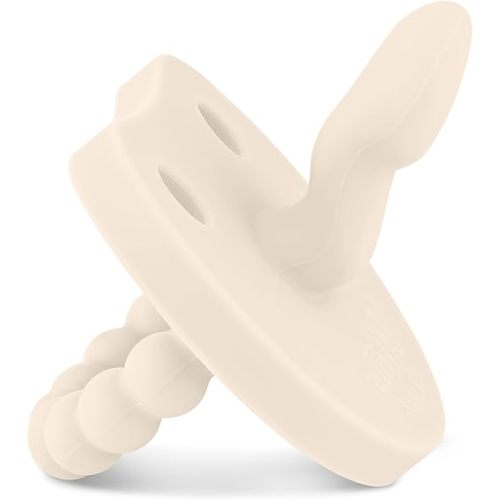 Ryan & Rose Cutie PAT Smile - Orthodontic Pro Pacifier and Teether (Ivory)