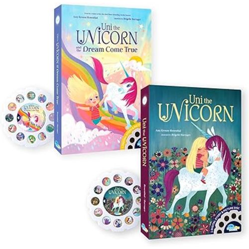 Moonlite Storytime Storybook Reels, 2 Story Set, Uni The Unicorn Stories, Digital Stories for Projector, Toddler Early Learning Gifts for Kids Ages 12 Months and Up - Projector Sold Separately