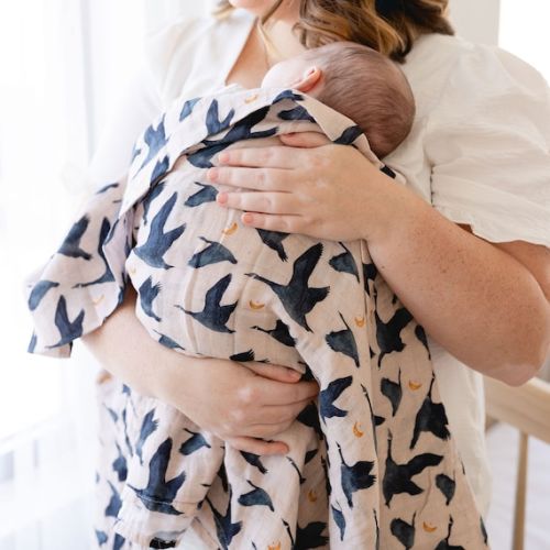 Gus Goose Blue Boys Classic Traditional Watercolor Swaddle Blanket Super Soft Organic Cotton Better Than Bamboo Baby Gift - Etsy