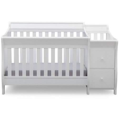Delta Children Bentley Convertible Baby Crib and Changer, Color: White