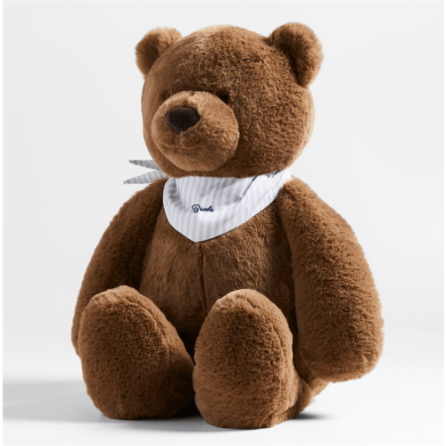 Personalized Crate Cuddlies Large Brown Bear Kids Stuffed Animal