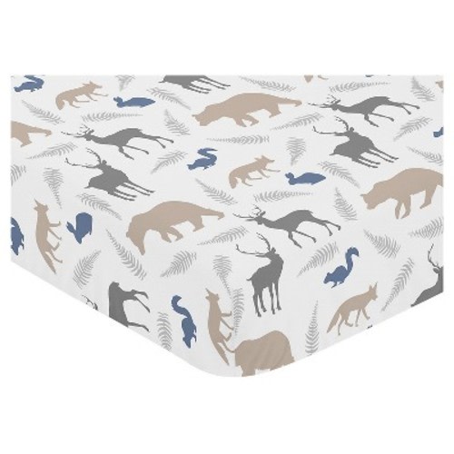 Sweet Jojo Designs Fitted Crib Sheet - Woodland Animals