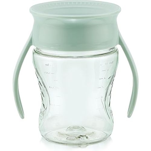WOW CUP for Baby 360 Trainer Sippy Cup, 7 oz / 207 ml (Tranquil Green)