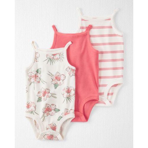 Baby 3-Pack Organic Cotton Rib Bodysuits - Little Planet | Carter's