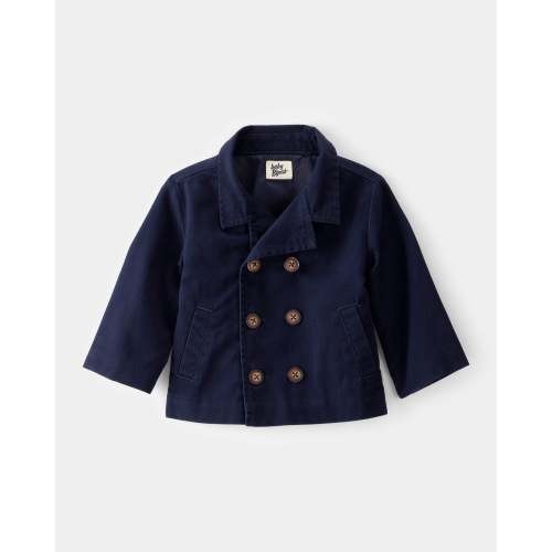 Baby Twill 100% Cotton Button-Down Jacket - Navy - OshKosh | Carter's