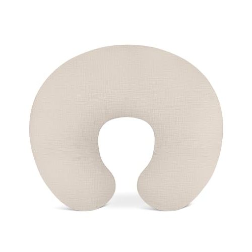 Wimist Nursing Pillow Covers, Muslin Nursing Cover for Breastfeeding Pillows, Comfortable for Baby Girls and Boys (Beige)