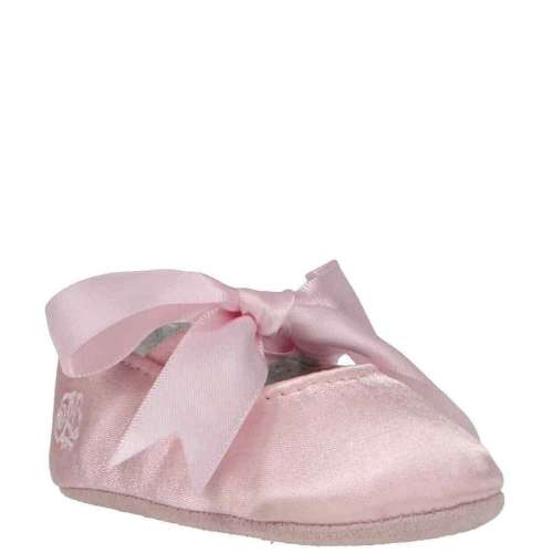 Polo Ralph Lauren Girls' Briley Satin Ballet Crib Shoes (Infant)