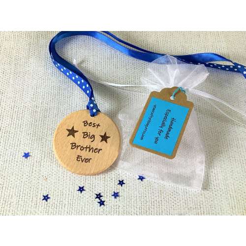 Best big Brother ever personalised gift, Solid wood keepsake, big brother, new sibling, new baby, baby announcement, brother birthday