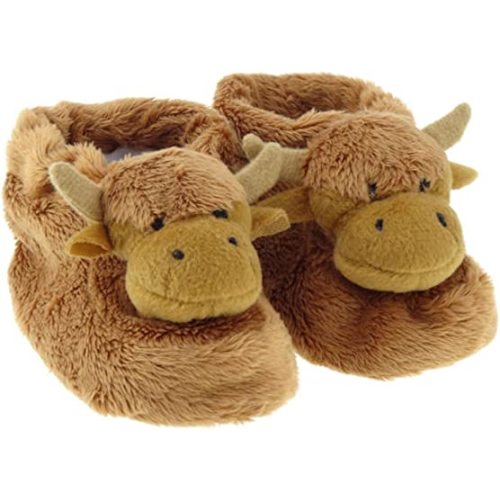 Scottish Highland Cow Baby Booties