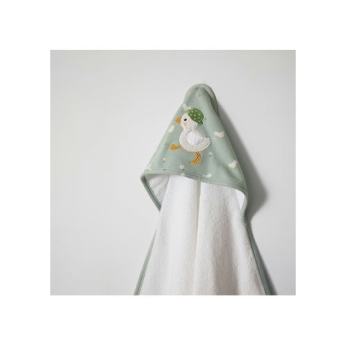 Hooded Towel in Sage