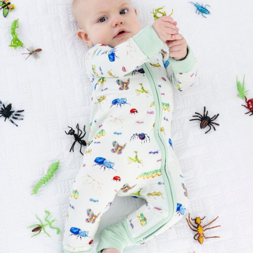 BUGS Bamboo Baby Pajamas, Bugs Life Inspired Baby Pajamas, Bamboo Baby Sleepers, Baby Romper, Zippered Baby Romper, Baby Boy Bamboo Pajamas