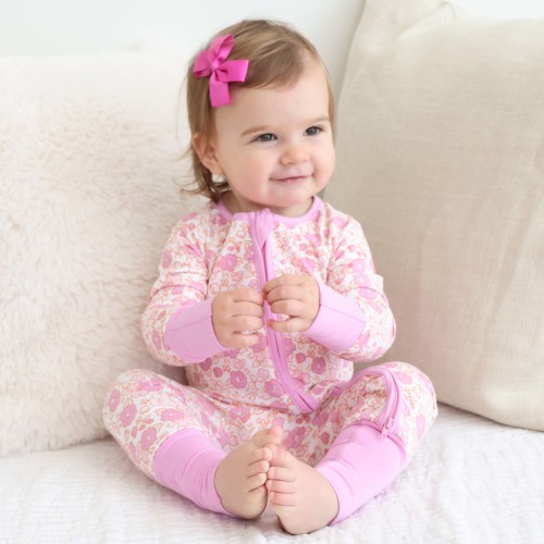 Palmer's Pink Floral Convertible Zip Romper