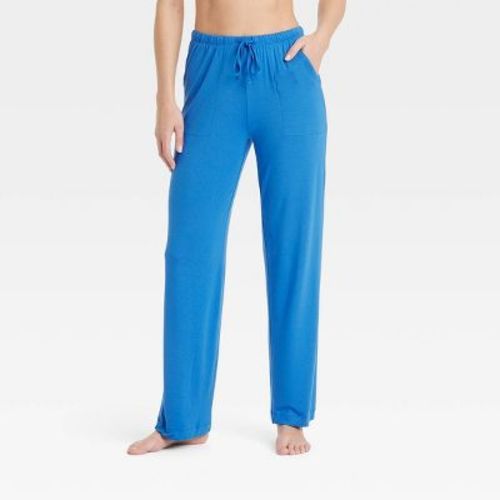 Women's Cloud Knit Pajama Pants - Auden™ Navy Blue S: Modal-Spandex, Side Pocket
