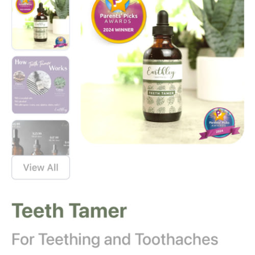 Teeth Tamer- For Teething and Toothaches
