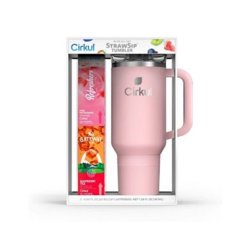Cirkul Blush Pink All-day Strawsip Tumbler Starter Kit - 40oz