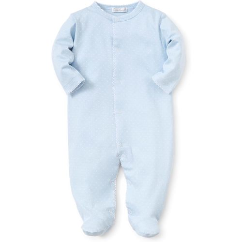 Kissy Kissy Baby Boys and Girls 100% Pima Cotton New Kissy Dots Print Snap Front Footie Pajamas
