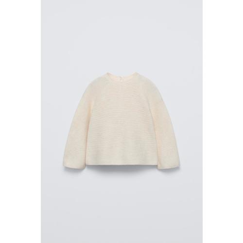 TEXTURED KNIT SWEATER - Light beige | ZARA United States