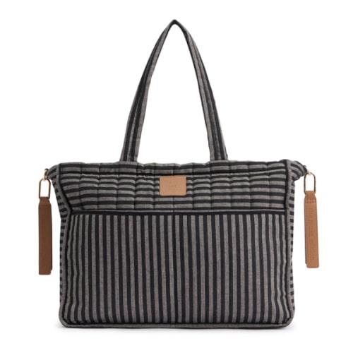 Noir Stripe Muse Baby Bag
