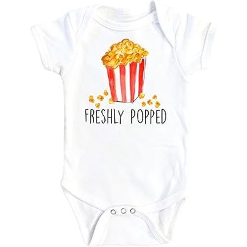 Popcorn Movie - Baby Boy Girl Clothes Infant Bodysuit Funny Cute Newborn 1A