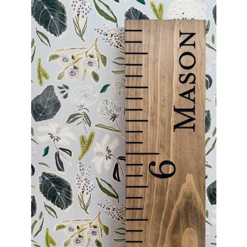Growth Chart for Kids, Custom Engraved Wooden Ruler Measuring Stick, Minimal Nursery Decor, Personalized Gift for Mom, Heirloom Baby Shower