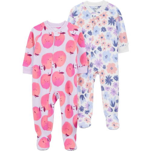 Carter's Child of Mine Toddler Pajama Sleeper, 2 Pack, One-Piece, Sizes 12M-5T