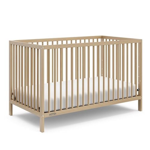 Graco Teddi 5-in-1 Convertible Crib, Driftwood