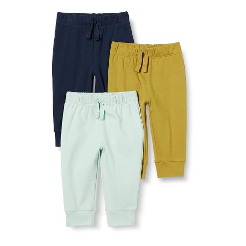 Amazon Essentials Unisex Toddlers and Babies' Cotton Pull-On Pants, Multipacks