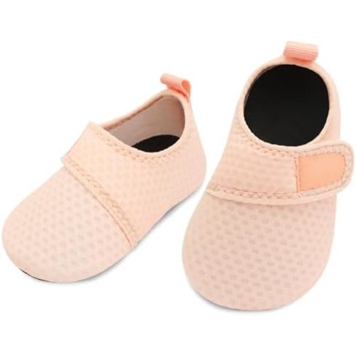 L-RUN Baby Water Shoes Barefoot Walking Shoes Infant Aqua Sock Swim Shoes for Beach Pool Sand Babies First Walker Shoes