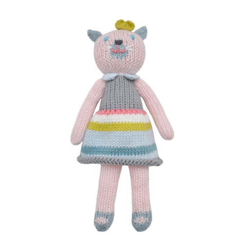 School Book Girl Cat Rattle