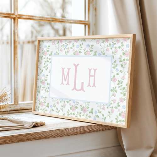 PHYSICAL PRINT Nursery Name Art Nursery Wall Art Name Custom Name Wall Art Baby Girl Nursery Decore Baby Girlnursery Girl Nursery Decor Name