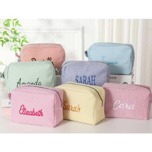 Monogrammed Toiletry Bag, make up bag, bridesmaid gifts, Custom Travel Makeup Bag, Large Capacity Storage Bag, Bridesmaid Makeup Bag