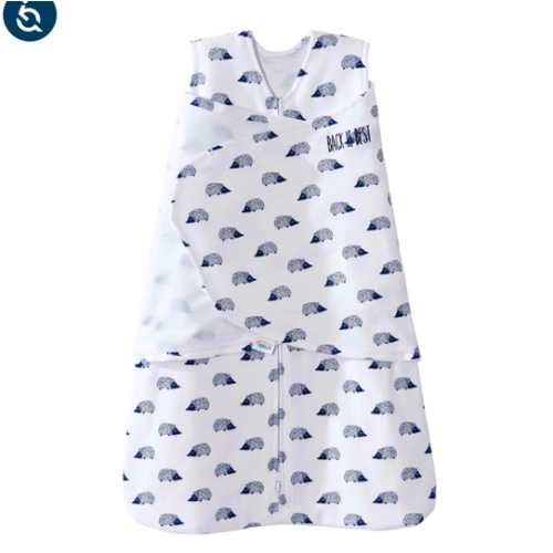 Navy Hedgehog Cotton Swaddle S | HALO