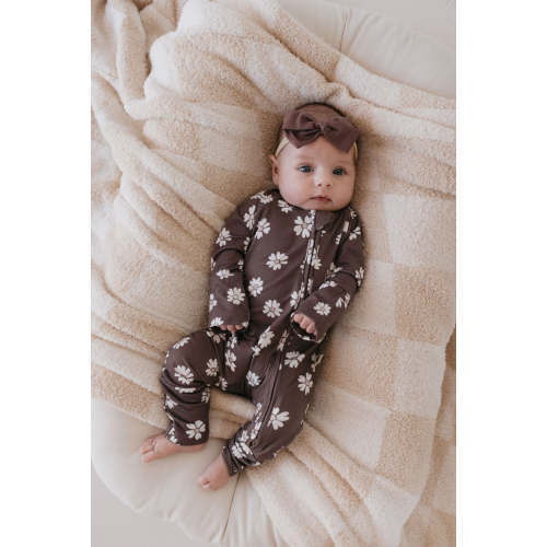 Bamboo Zip Pajamas | Midnight Meadow