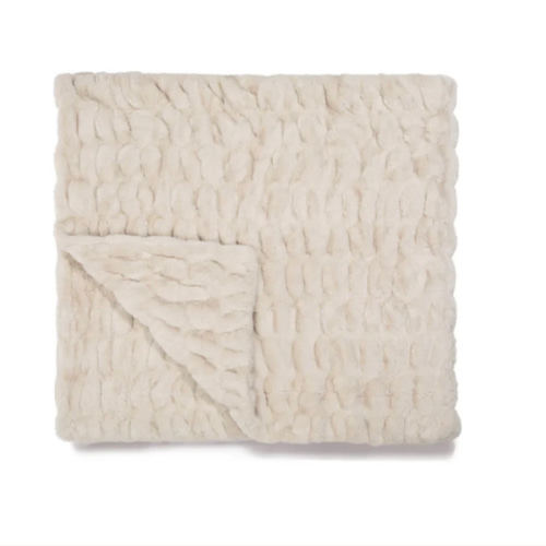 Antique Ivory Faux Fur Baby Blanket | Lola Blankets