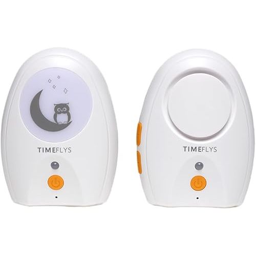 TimeFlys Audio Baby Monitor Upgrade Version Paladin, Portable, Rechargeable, Extra Long Range up to 2000 ft, Night Light, Crystal Sound, Camping