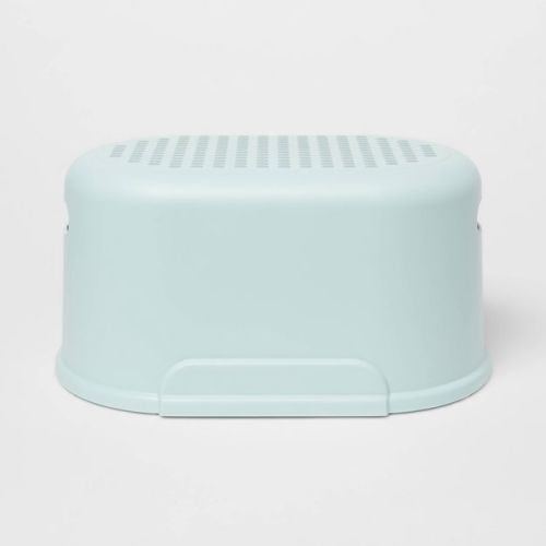 Kids' Single Step Stool Teal - Pillowfort™: Toddler Bathroom Stepping Stool, 150lb Capacity, No Assembly Required