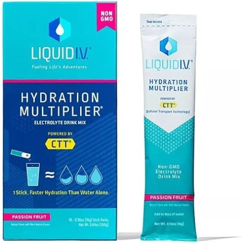 LIQUID IV Passion Fruit Hydration Drink Mix 10 Count, 0.56 OZ