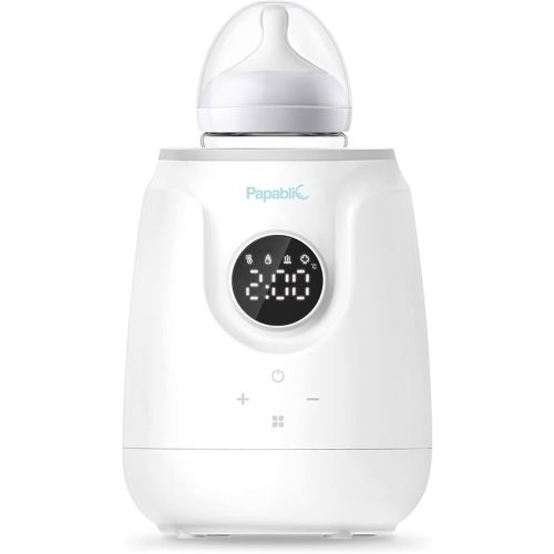 Papablic Fast Bottle Warmer with Feeding Tracker, Baby Bottle Warmer for Breastmilk or Formula, Ready milk in 2 Min, Accurate Temperature Control and Automatic Shut-Off