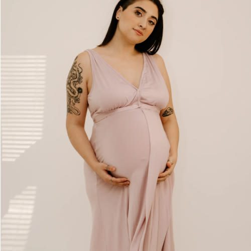 Juliet Labor & Postpartum Gown in Mauve – Lila