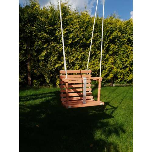 Swing for Baby / Personalized Wooden Handmade Swing / First Birthday Personalized Baby Gift / Outdoor Indoor Swing / Pastel Colors