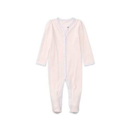 Girls' Floral Trim Coverall - Baby