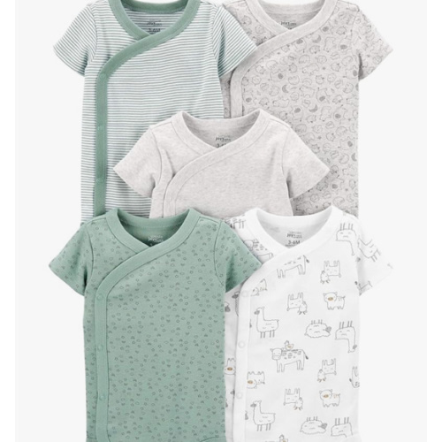 Simple Joys by Carter's unisex-baby 5-pack Side Snap Short-sleeve Bodysuit