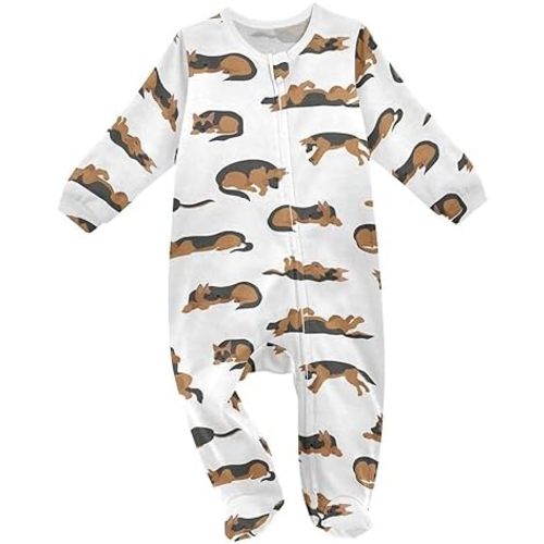 Baby Rompers, Baby Clothes, Cotton Outfits Jumpsuits, Infants, Dogs Pattern, 0-24 Months