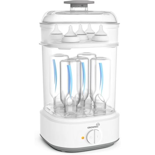 GROWNSY Electric Baby Bottle Sterilizer with 8-Minute Fast Sterilization