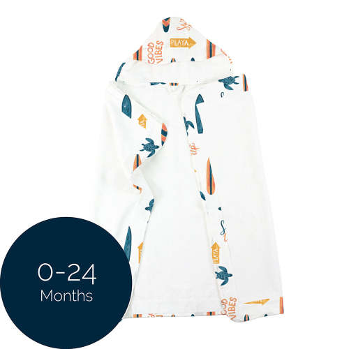 Baby Hooded Towel, Surf