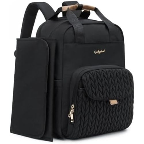 Extra Large Diaper Bag Backpack for 2 Kids Expandable 26-36L