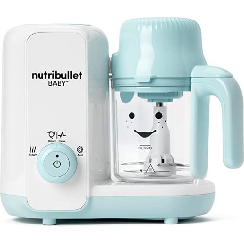 nutribullet Baby Steam + Blend, White/Blue - 450-watt steamer and a 150-watt blender